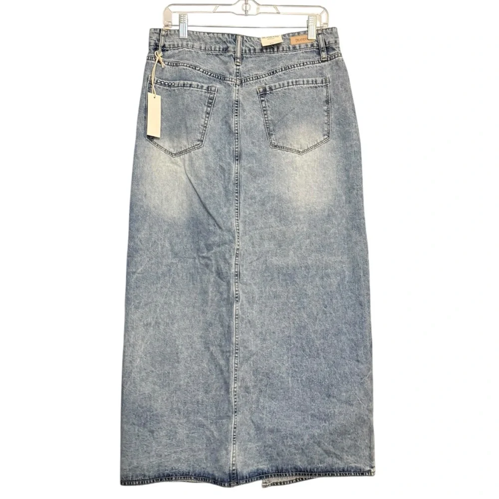 NWT Blank NYC Denim Slit Light Wash Maxi Skirt Womens 30 - Picture 5 of 6